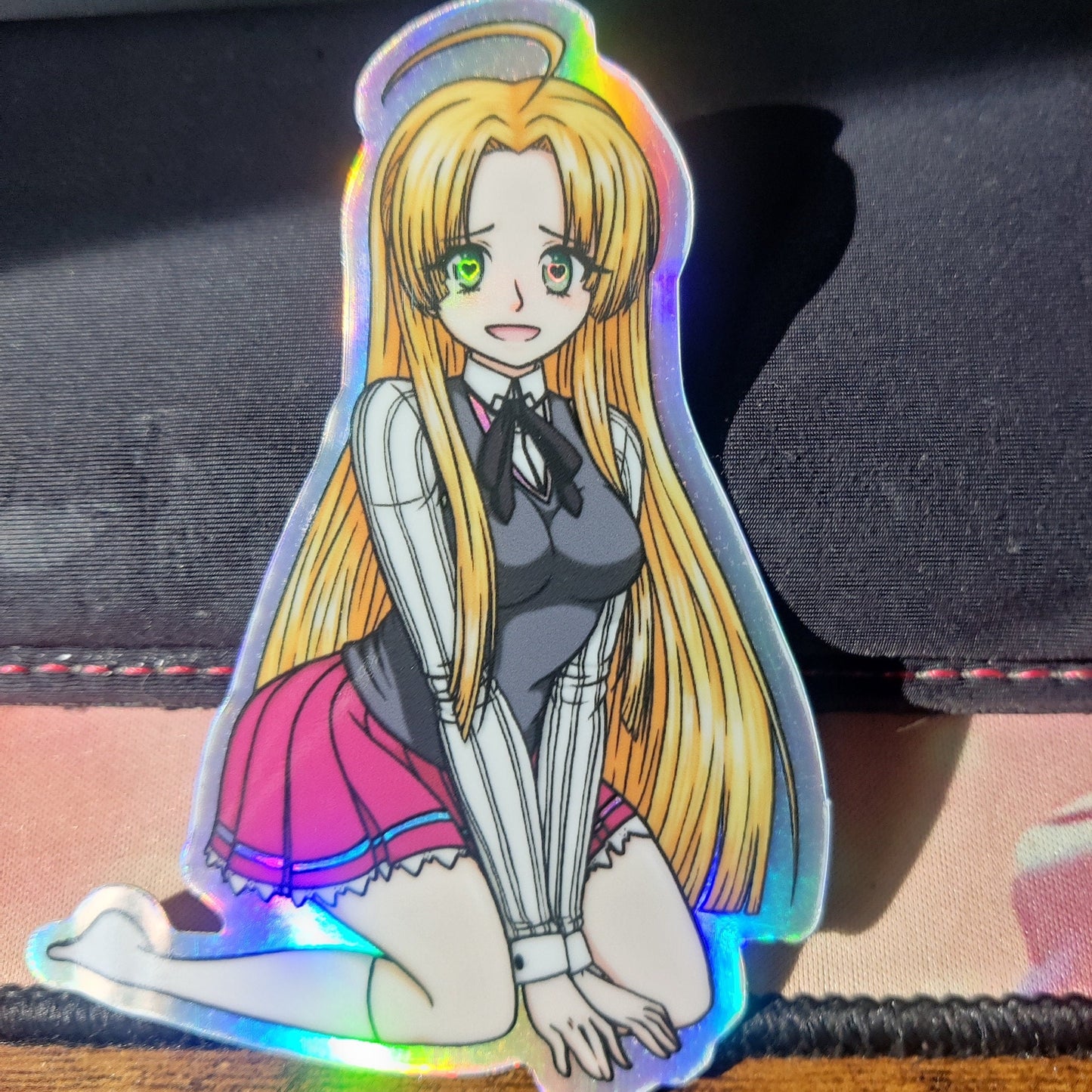 Highschool DxD Asia Argento School Uniform and Swimsuit Holographic Waterproof Sticker