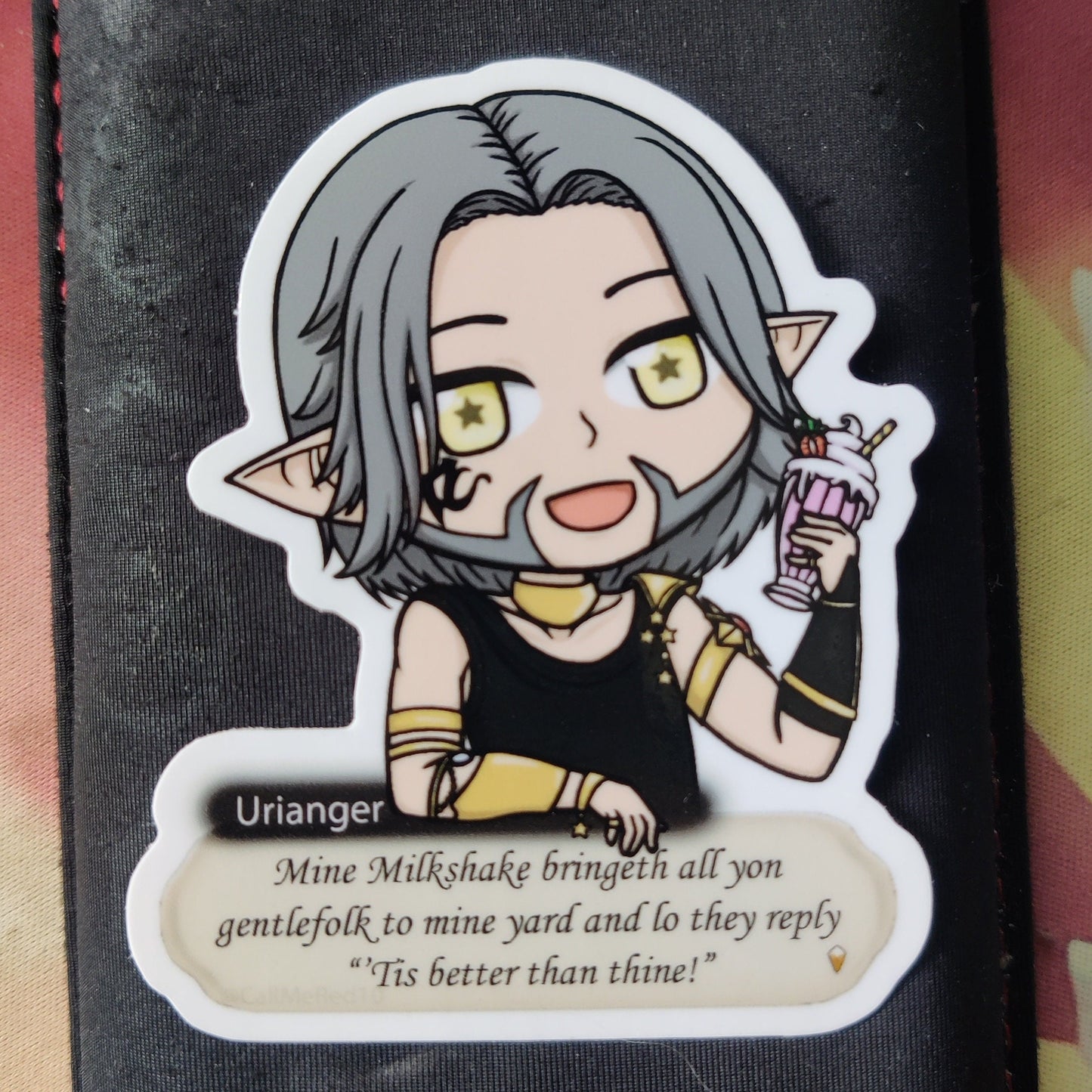 FFXIV Urianger Milkshakes Waterproof Vinyl Sticker